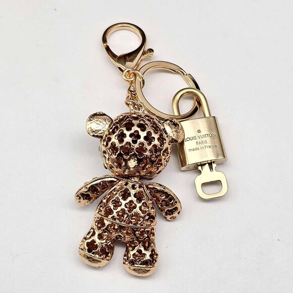 Authentic Louis Vuitton Lock & Key with unbranded Bagcharm, Keycharm, Keychain - Picture 3 of 9